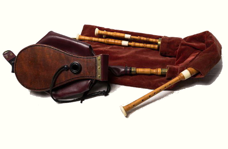 The Twa Sisters by Tom Guest (image shows Northumbrian Smallpipes)